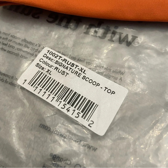 New! Toast Swim x Free People signature scoop top rust nwt 21089 - Picture 6 of 7